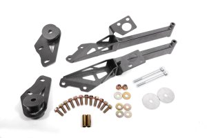 Ford Mustang Subframe Support Brace - BMR Suspension - CB762 - Black Hammertone - `15-`23